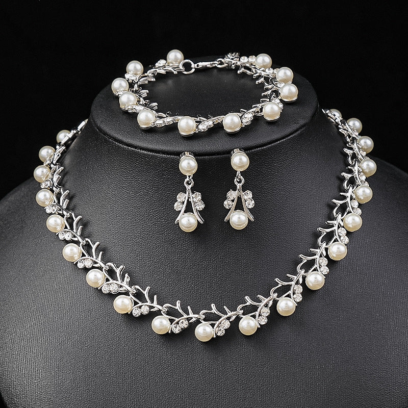 Minimalist Star Moon Cloud Universe Necklace and Earrings Set in Alloy with Electroplated Finish for Women