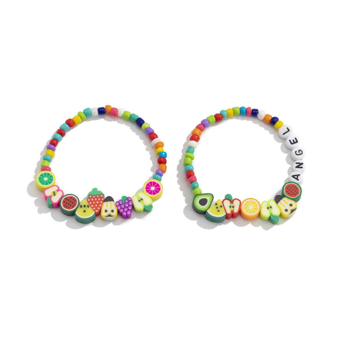 Sweet Plated Alloy Beaded Bracelet Set for Women