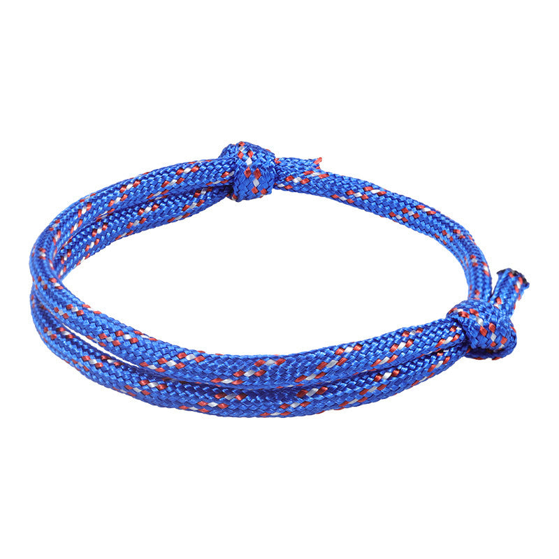 Fashion Geometric Star Pattern Woven Friendship Bracelet Adjustable Cord Handmade Gift for Teens Unisex
