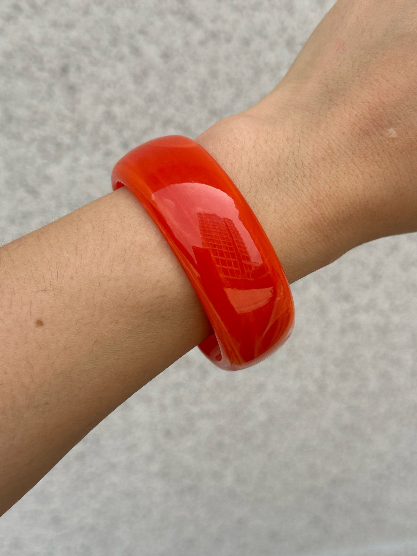 Vintage Geometric Alloy and Resin Plated Wide Cuff Bracelet