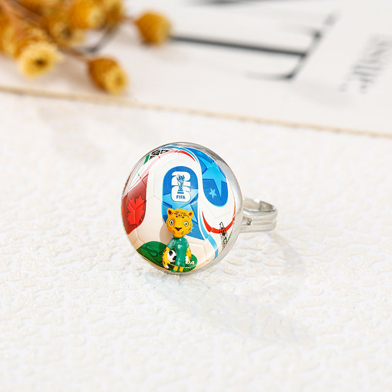 Anillo Deportivo de Aleación con Baño de Oro Joyería de Moda Unisex
