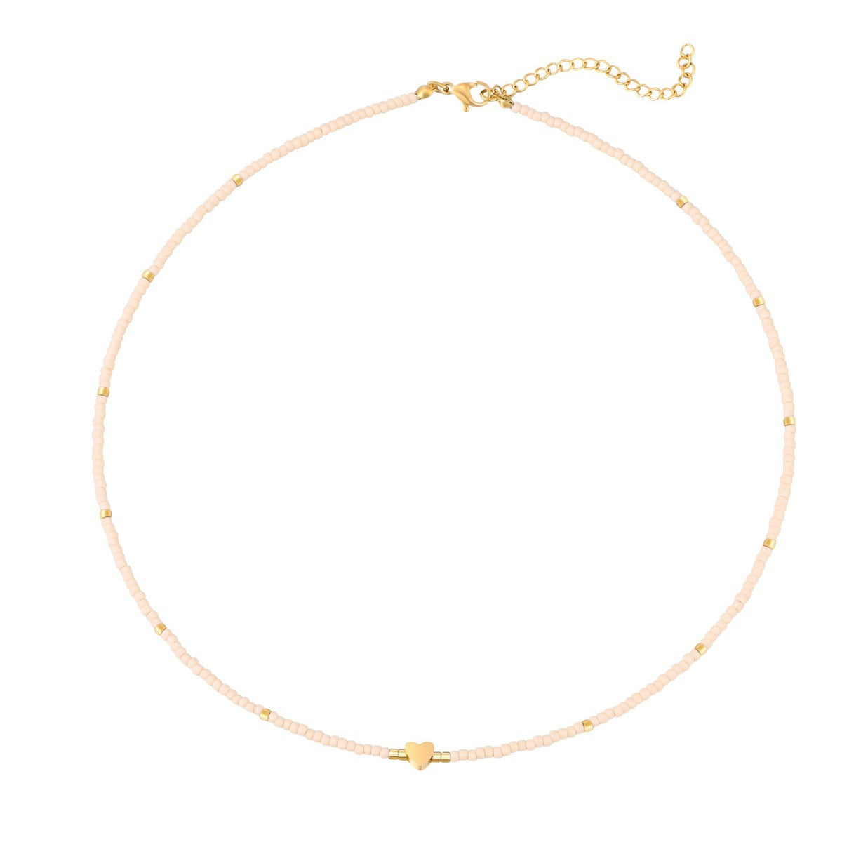 Collar minimalista geométrico de acero inoxidable para mujer con detalles de perlas de agua dulce naturales y acabado chapado