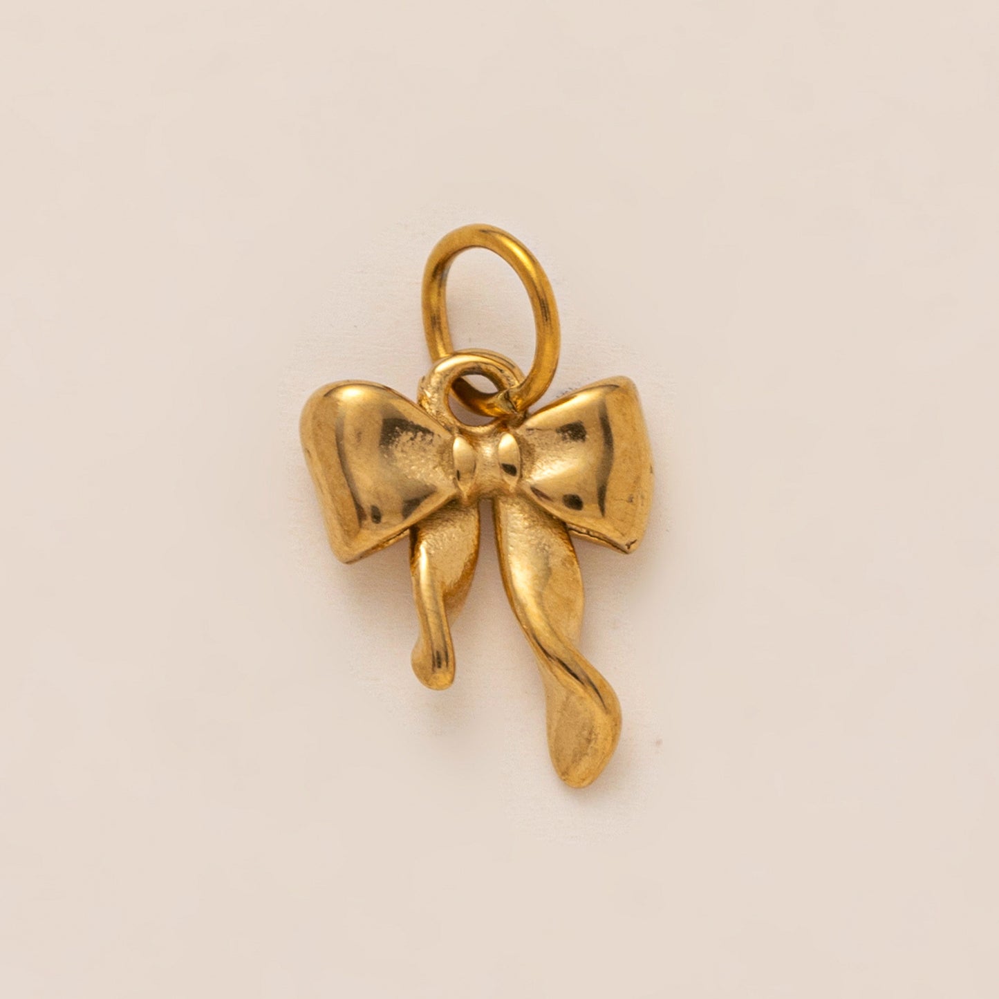 18K Gold Plated Stainless Steel Racket Pendant Charm Bar for Women