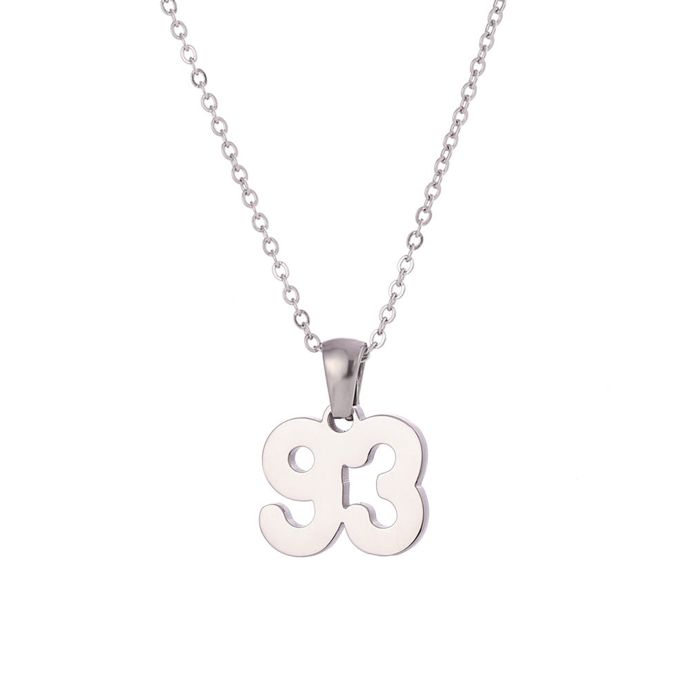 Minimalist Letter Pendant Necklace for Women Stainless Steel with 18K Gold Plating Classic Cut Design