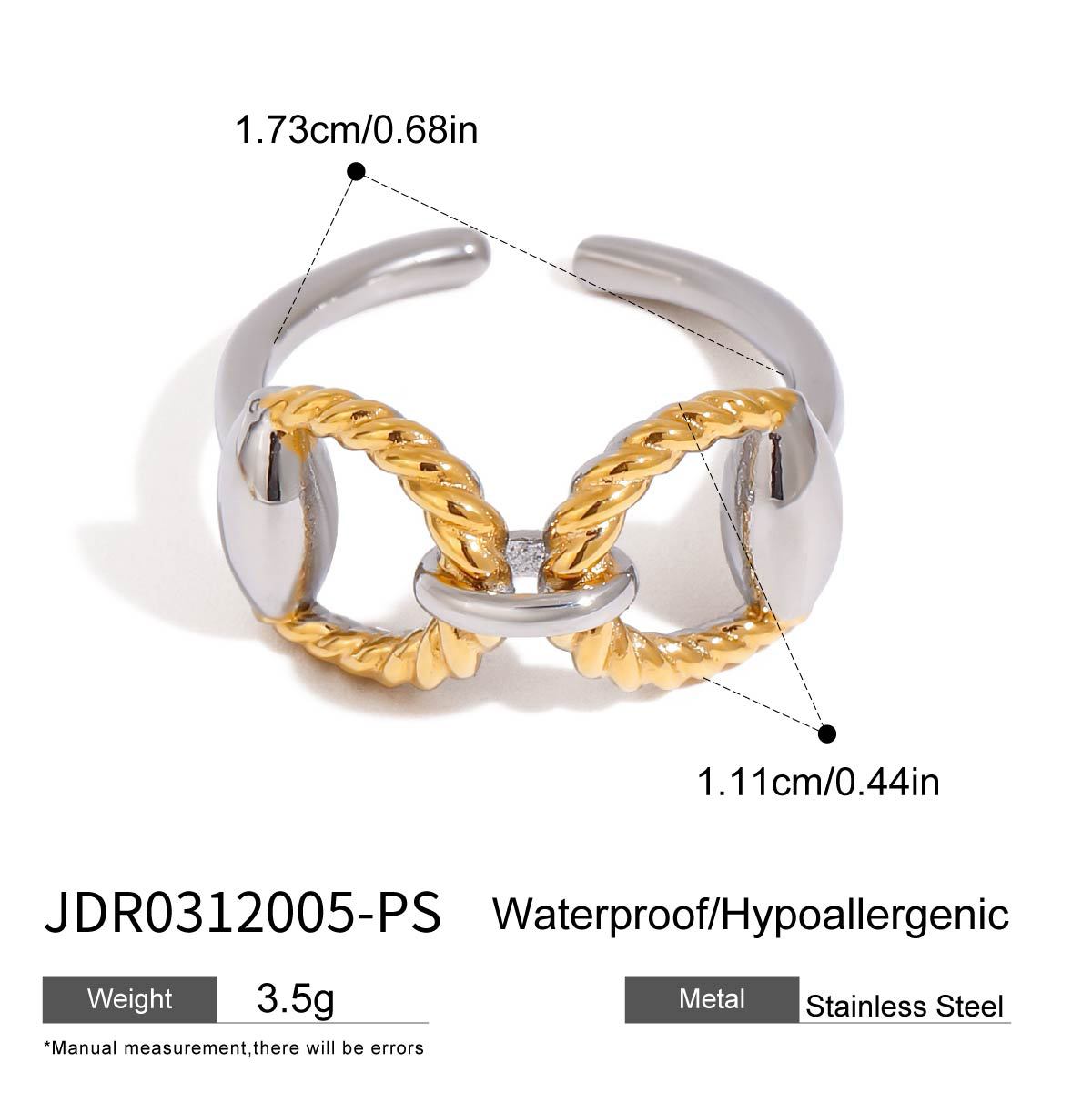 Bracciale Minimalista Geometrico in Acciaio Inossidabile Placcato per Donna con Accenti di Zircone Gioielli Ipoallergenici in Acciaio al Titanio