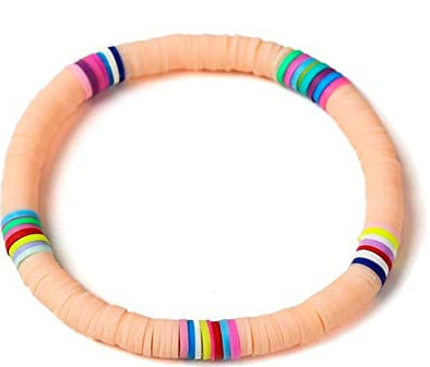 Bohemian Geometric Resin Bracelet Unisex Colorful Rainbow Hand Jewelry