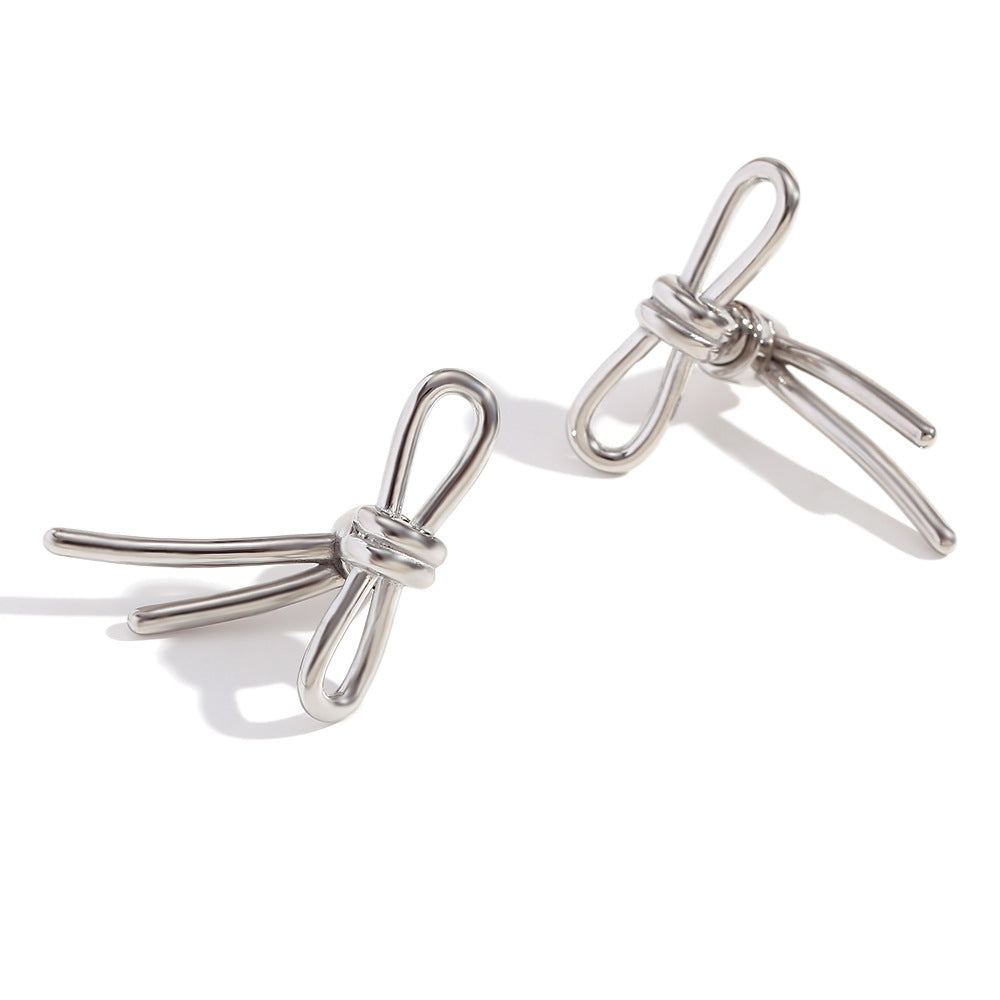 Vintage-Inspired Floral Snail Pendant Earrings in Stainless Steel with 18K Gold Plating for Women