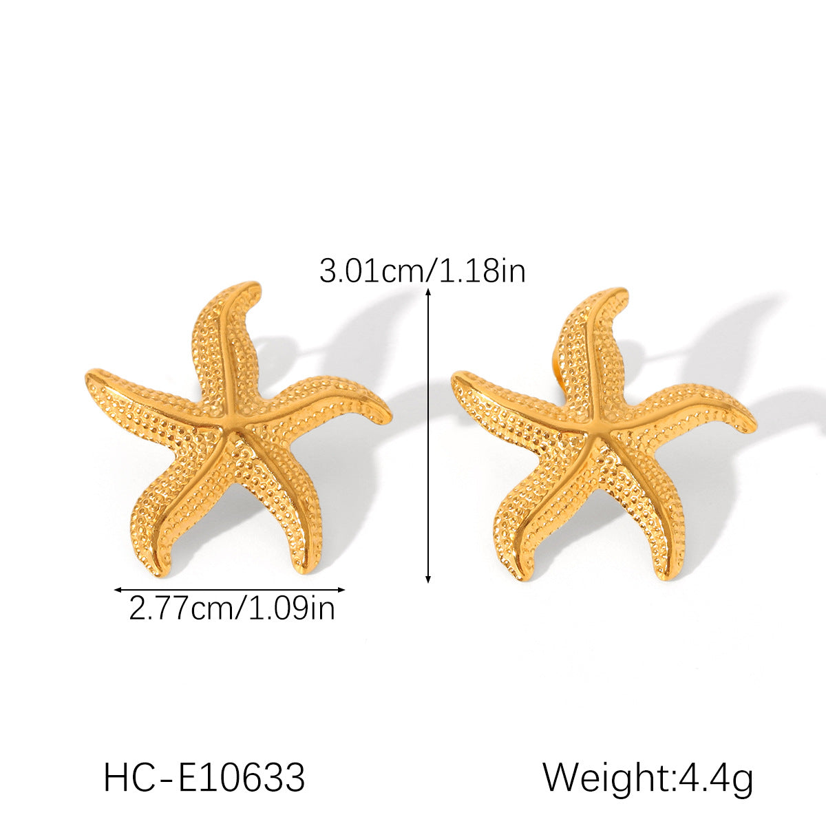 Collana con Pendente a Stella a Otto Punte Geometrica Minimalista in Acciaio Inossidabile con Intarsio di Strass e Placcatura in Oro 18K da Donna