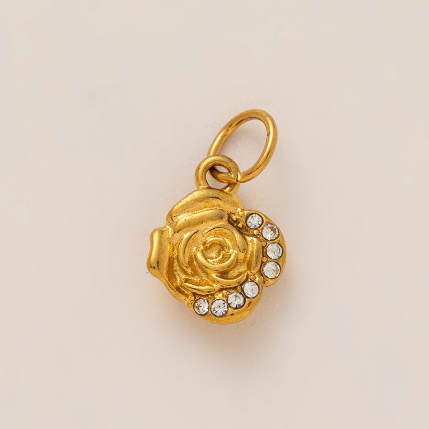 Vintage 18K Gold Plated Stainless Steel PVD DIY Charm Bar Pendant