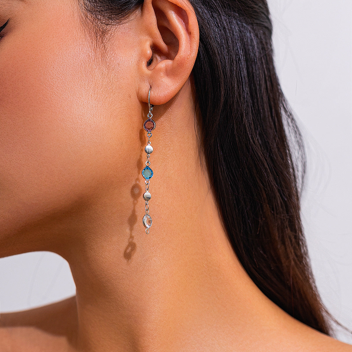 Collana Pendente Vintage a Cuore con Strass e Design Geometrico da Donna