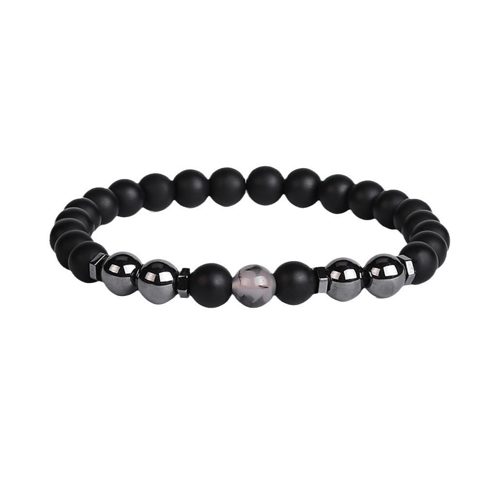 Geometric Magnetic Material Anklet for Unisex