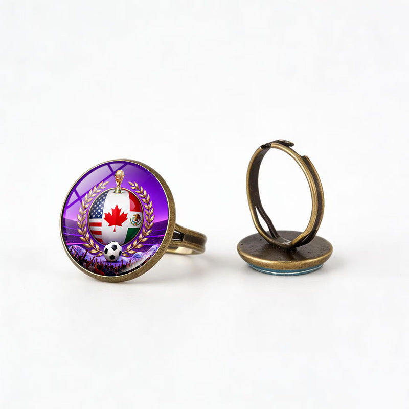 Sporty Geometric Alloy Plated Ring Unisex Fashion Jewelry