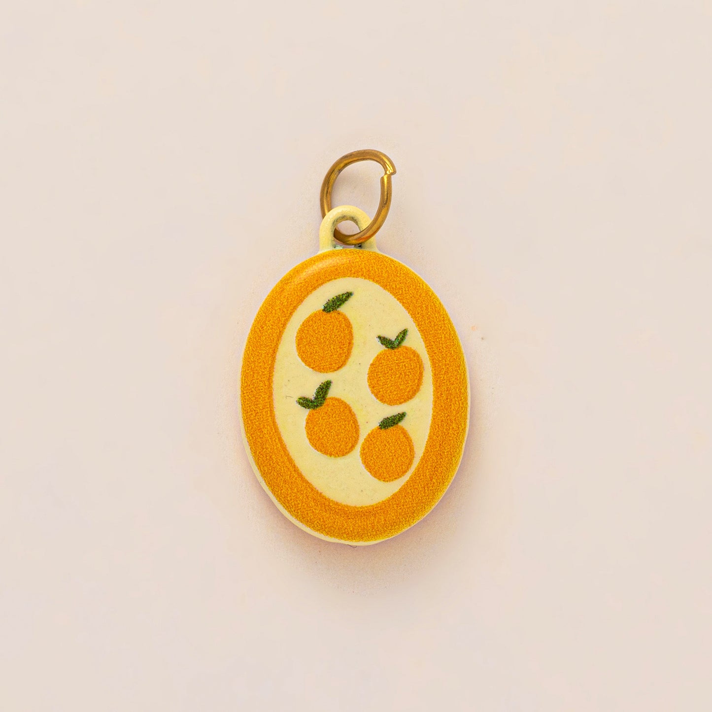 Vintage 18K Gold Plated Stainless Steel Animal Plant Charm Bar