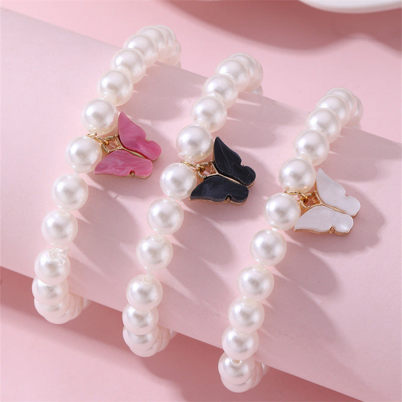 Set di Braccialetti Carini per Bambini con Ciondoli a Forma di Farfalla di Perla, Margherita, Cuore e Unicorno per Bambine dai 6 ai 10 Anni