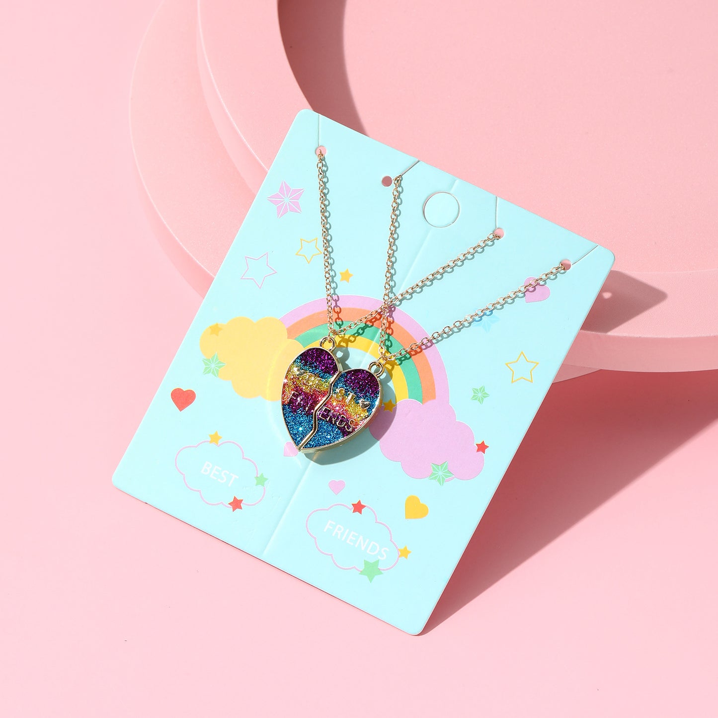 Collana con Pendente Dinosauro Che Cambia Colore in Stile Cartone Animato per Bambini in Lega con Finitura Smaltata e Catena a Croce