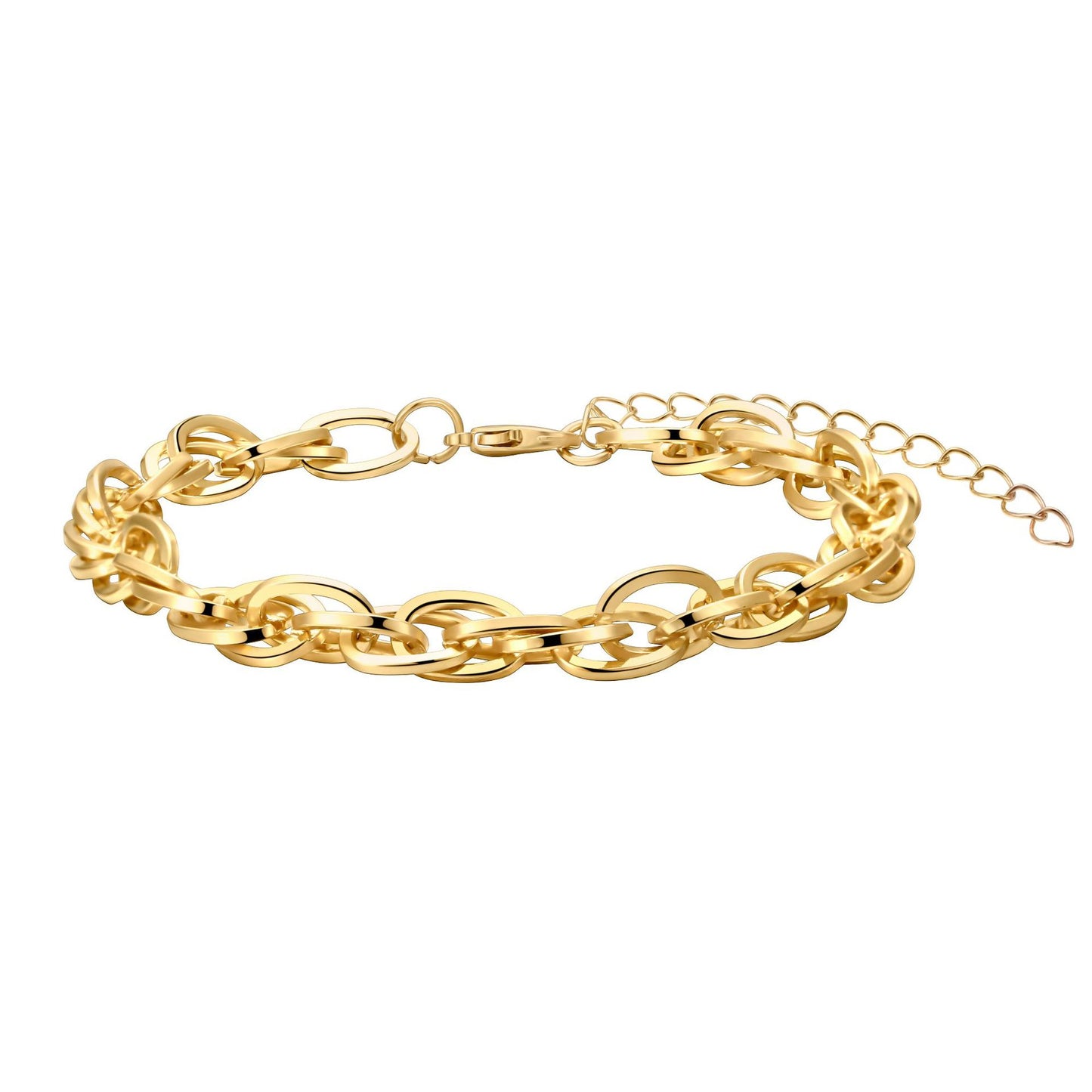 Minimalist Elegant Geometric Alloy Plated Bracelet for Women