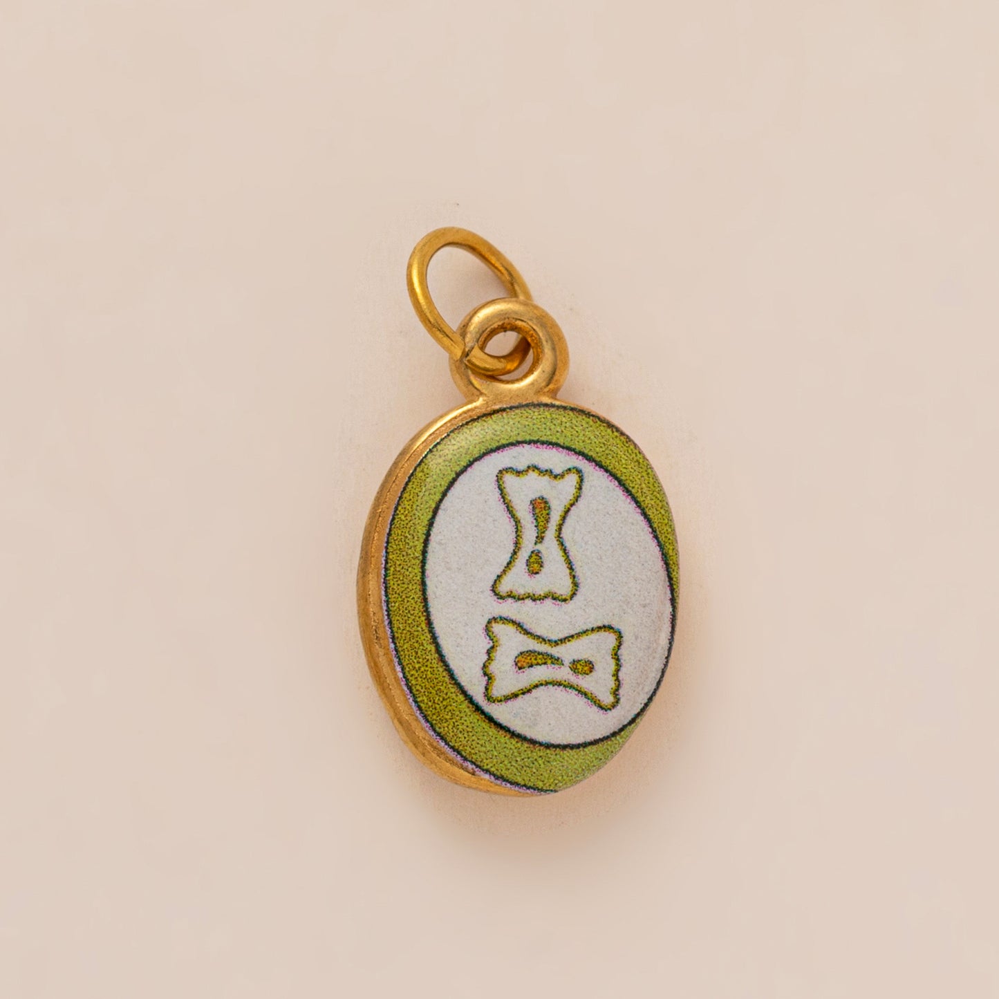 18K Gold Plated Titanium Steel Fruit Plant Jade Pendant Necklace DIY Charm Bar Unisex Corn Chain