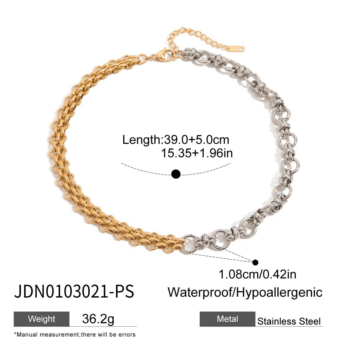 Minimalist Elegant Geometric Stainless Steel Plated Necklace with Titanium Steel Pendant for Women