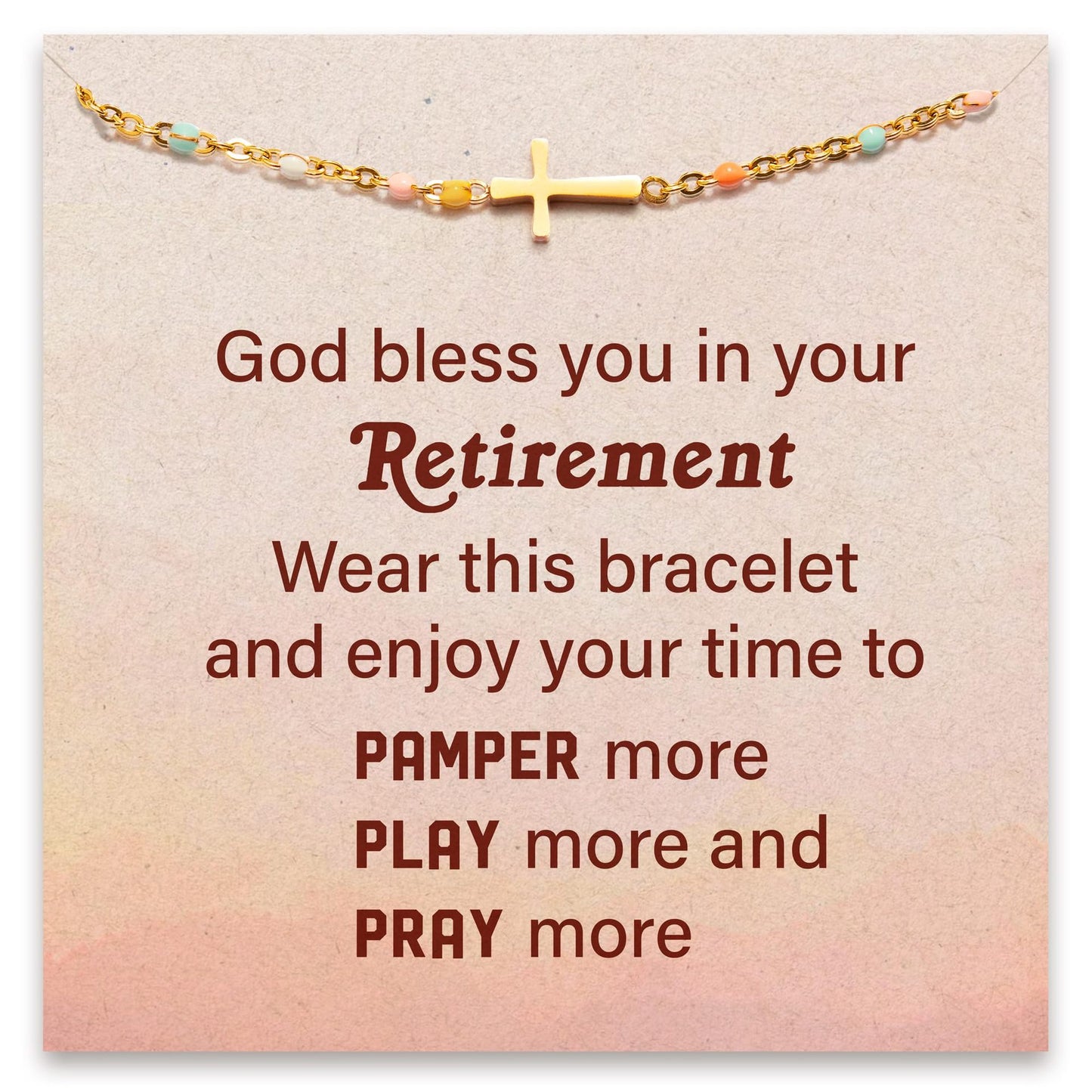 Bohemian Luxury Plated Stainless Steel Geometric Cross Bracelet Unisex Gift
