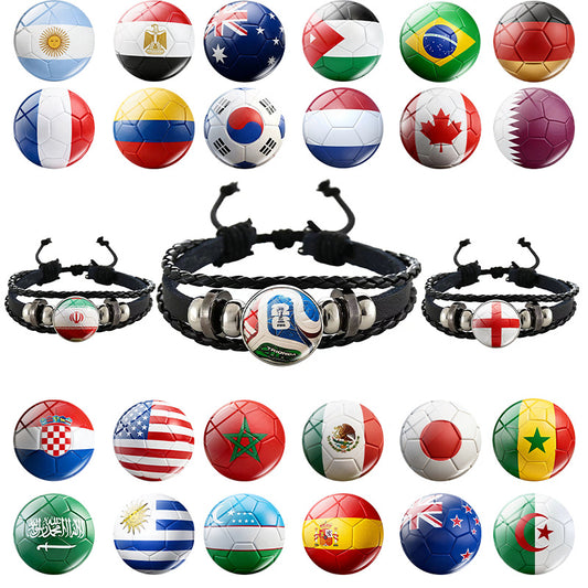 Pulsera de cuero trenzado redonda geométrica unisex, ajustable y hecha a mano