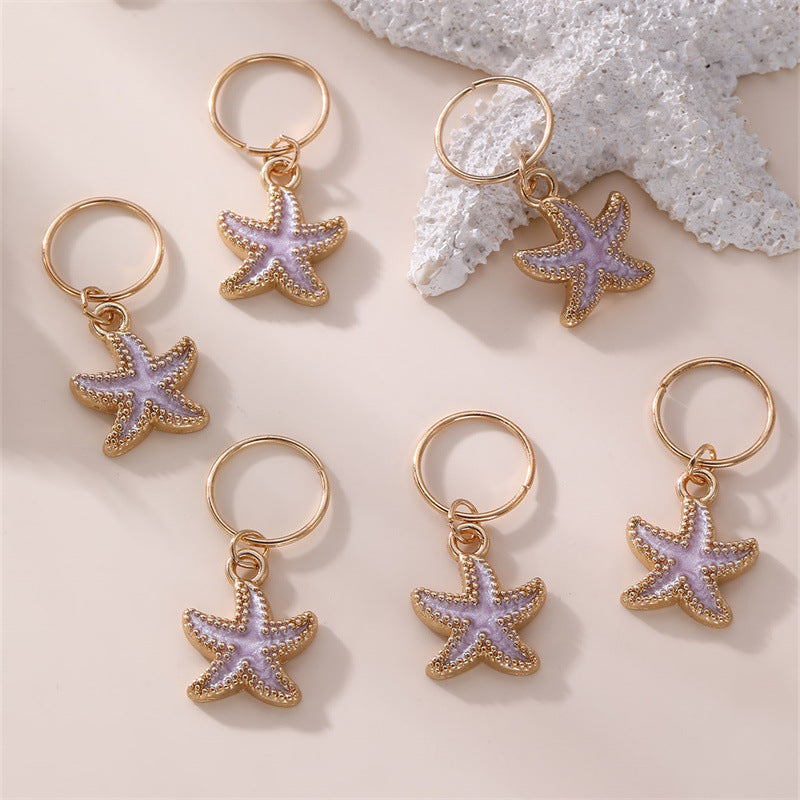 Juego de peinetas metálicas en forma de estrella minimalistas para niños con acabado chapado, accesorios para el cabello de trenzas sucias