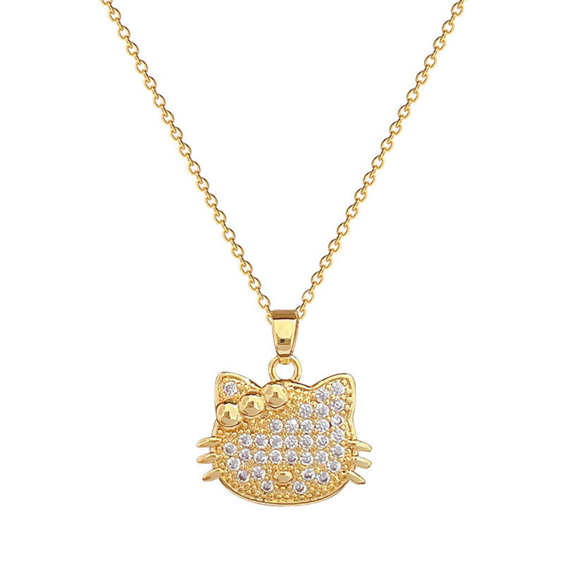 Collana a farfalla geometrica di lusso in acciaio al titanio con intarsio di strass per donne e uomini