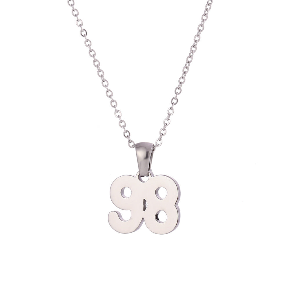 Minimalist Letter Pendant Necklace for Women Stainless Steel with 18K Gold Plating Classic Cut Design