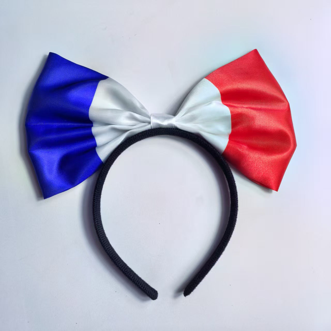 World Cup National Flag Bow Headband Resin Hair Accessory for Soccer Party