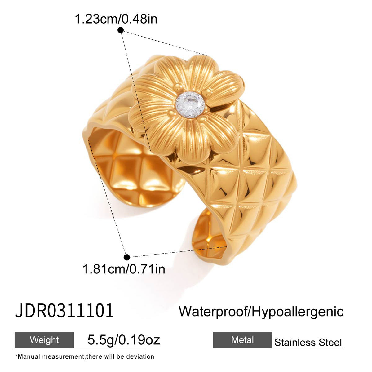 Minimalist Daisy Flower Titanium Steel Pendant Necklace Gold Plated Stainless Steel Chain for Women