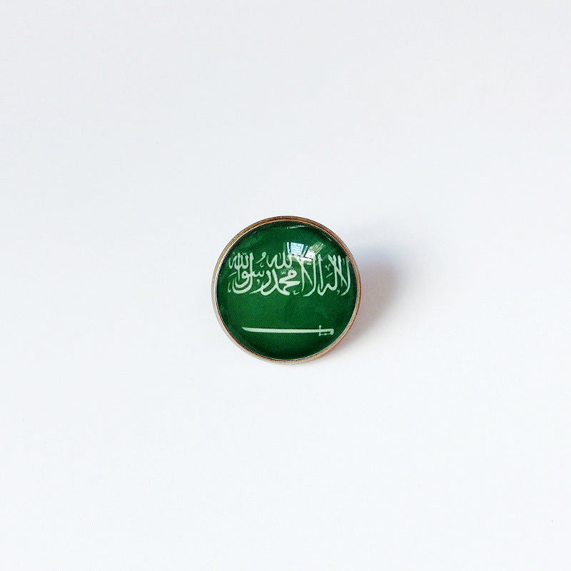 Pin de Solapa de Aleación Esmaltado Personalizado con Diseño de Bandera del Mundo para Hombres y Mujeres