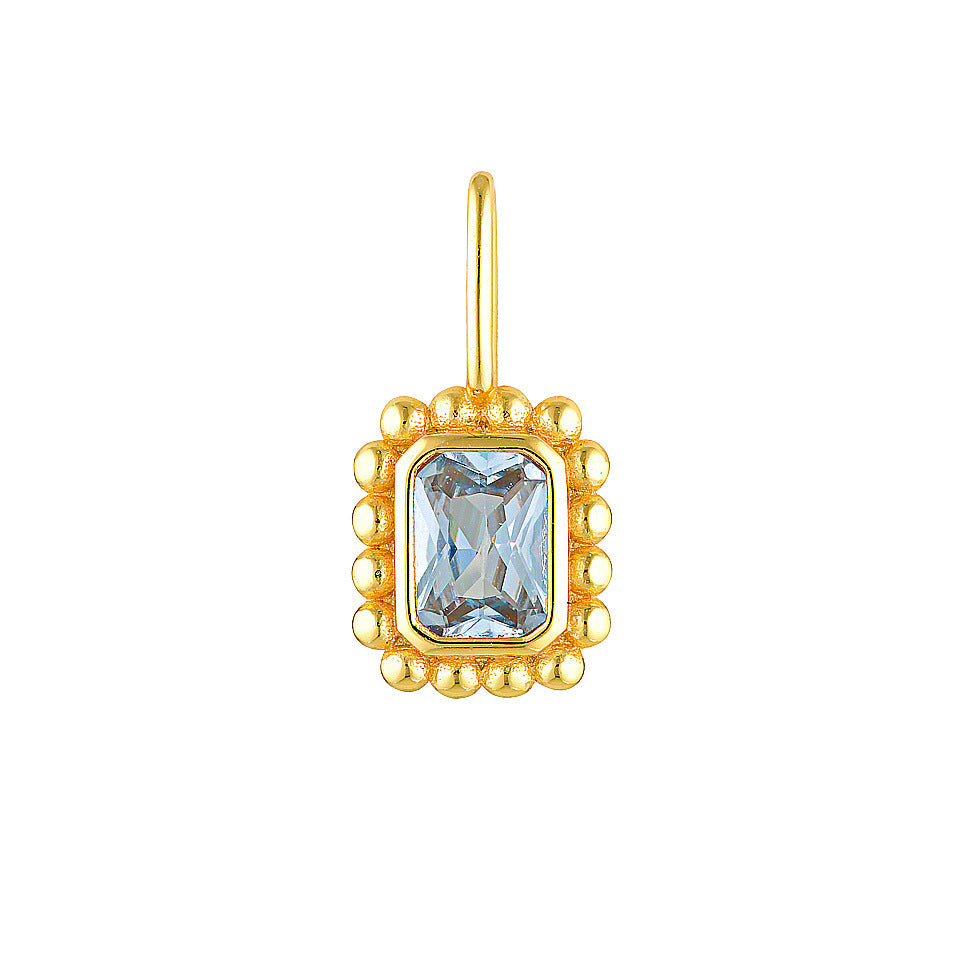Exaggerated Geometric 18K Gold Plated Titanium Steel Diamond Inlay Charm Bar Necklace for Women