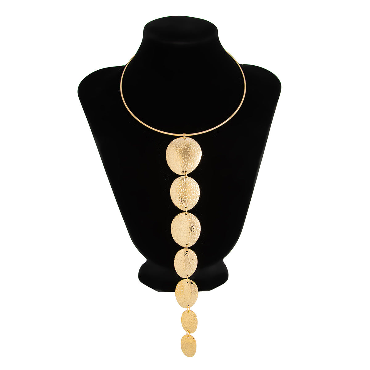 Minimalist Geometric Iron Plated Snake Chain Choker Necklace for Women