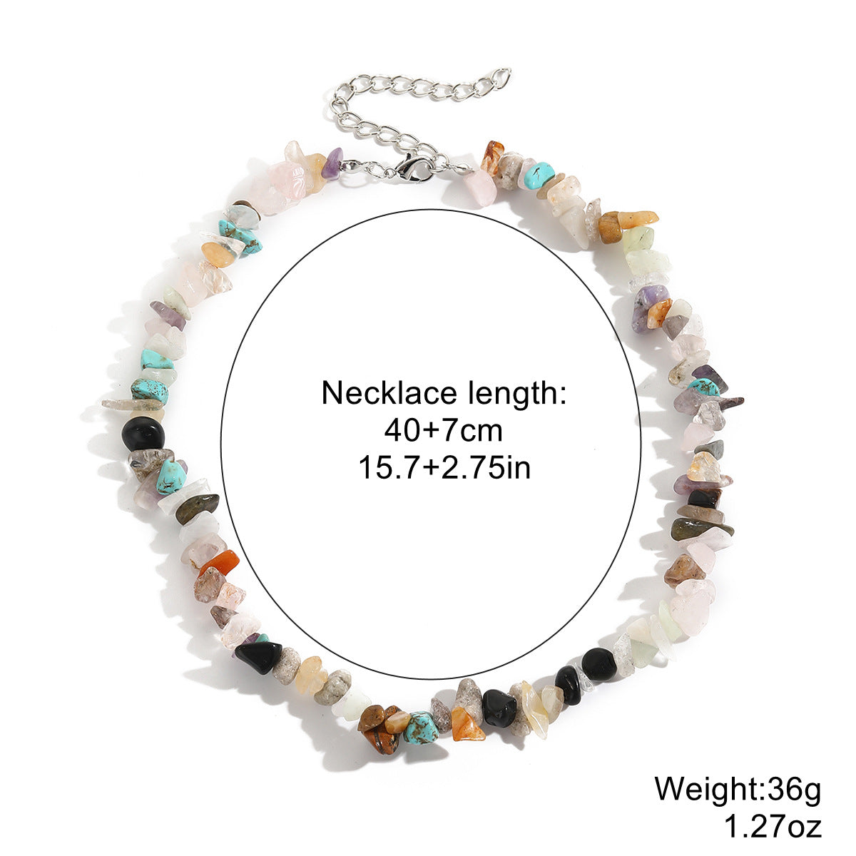 Bohemian Sweet Geometric Pearl Plated Ball Chain Necklace for Women