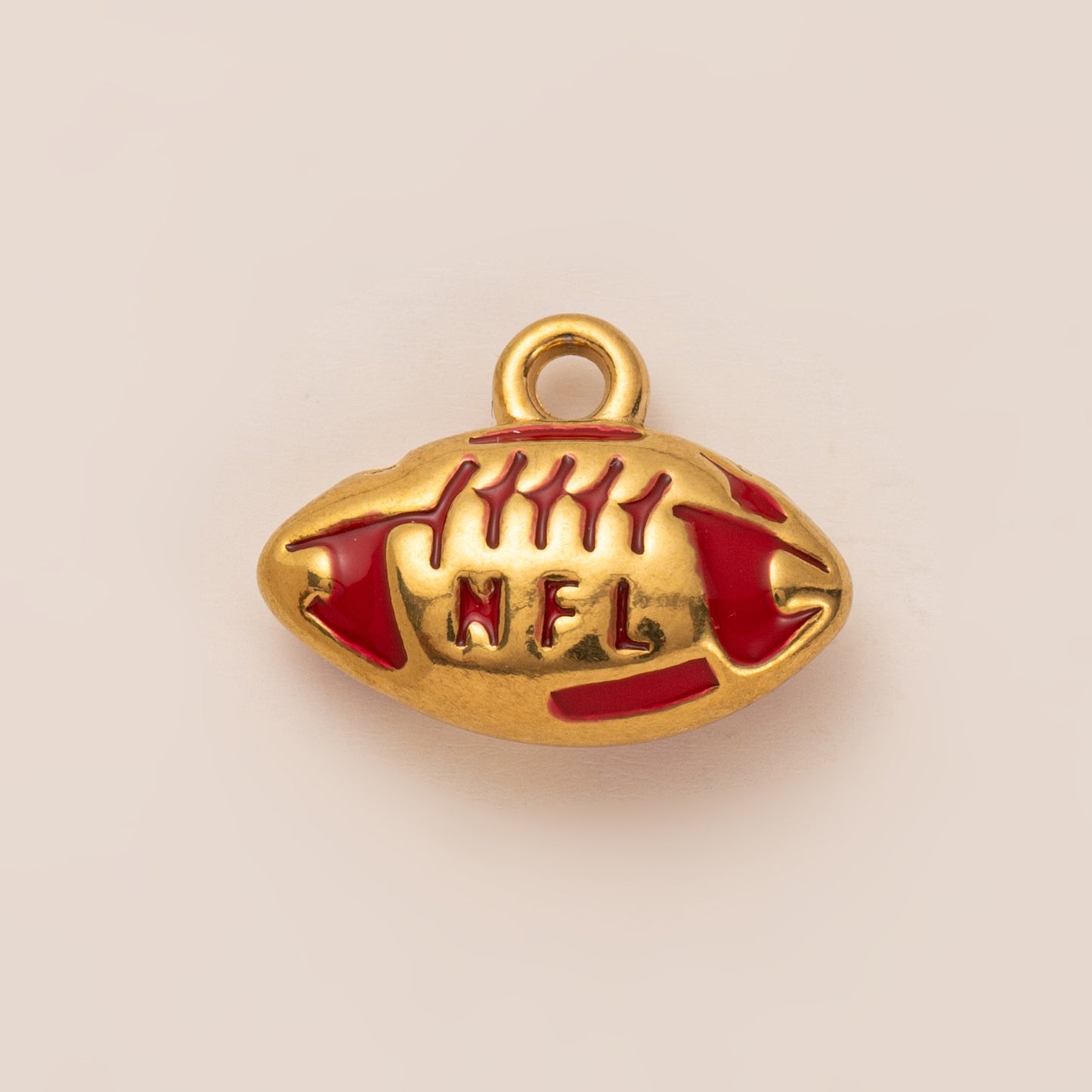 Sporty Vintage 18K Gold Plated Stainless Steel Ball Chain Necklace Charm Bar for Unisex