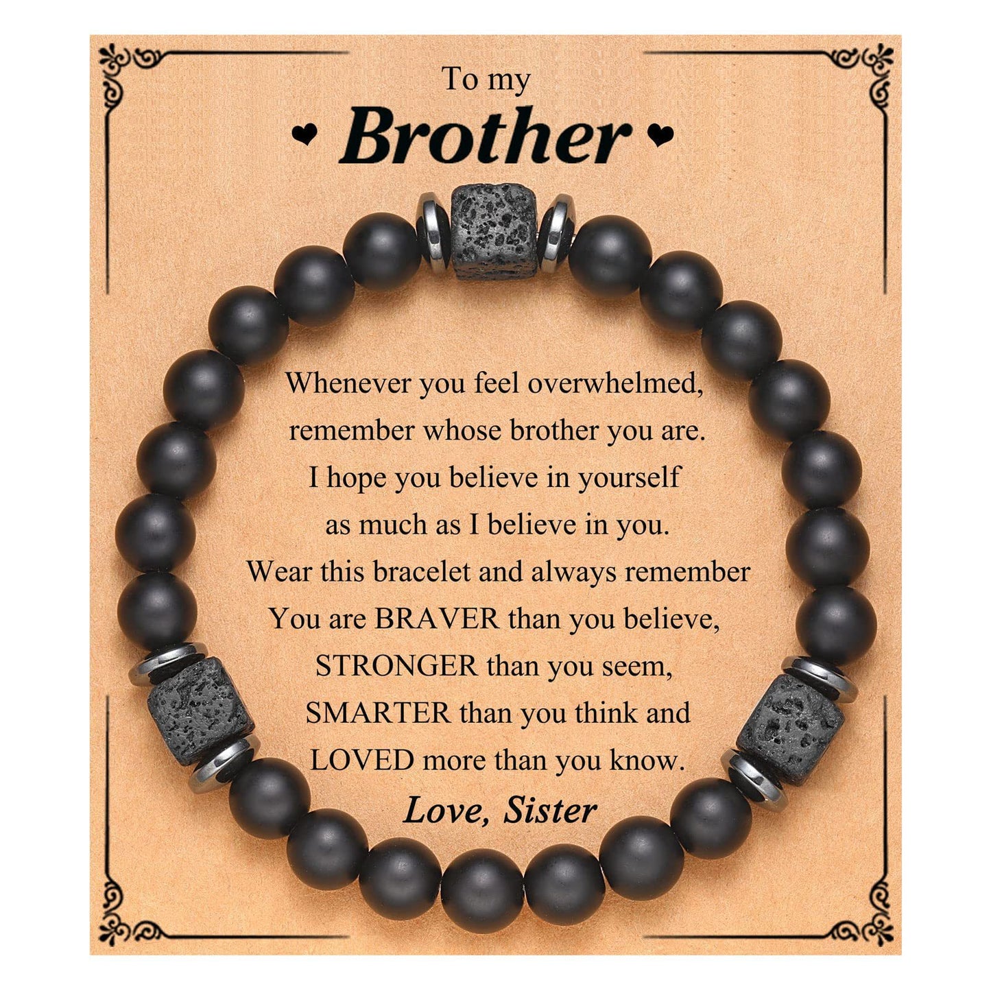 Matte Star Agate Bracelet Unisex