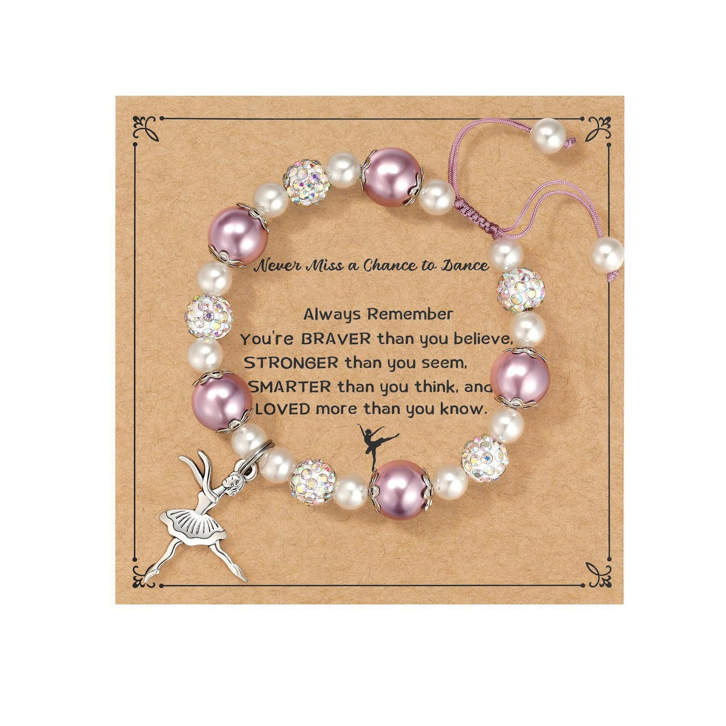 8mm Imitation Pearl Heart Woven Bracelet Unisex Fashion Jewelry Gift