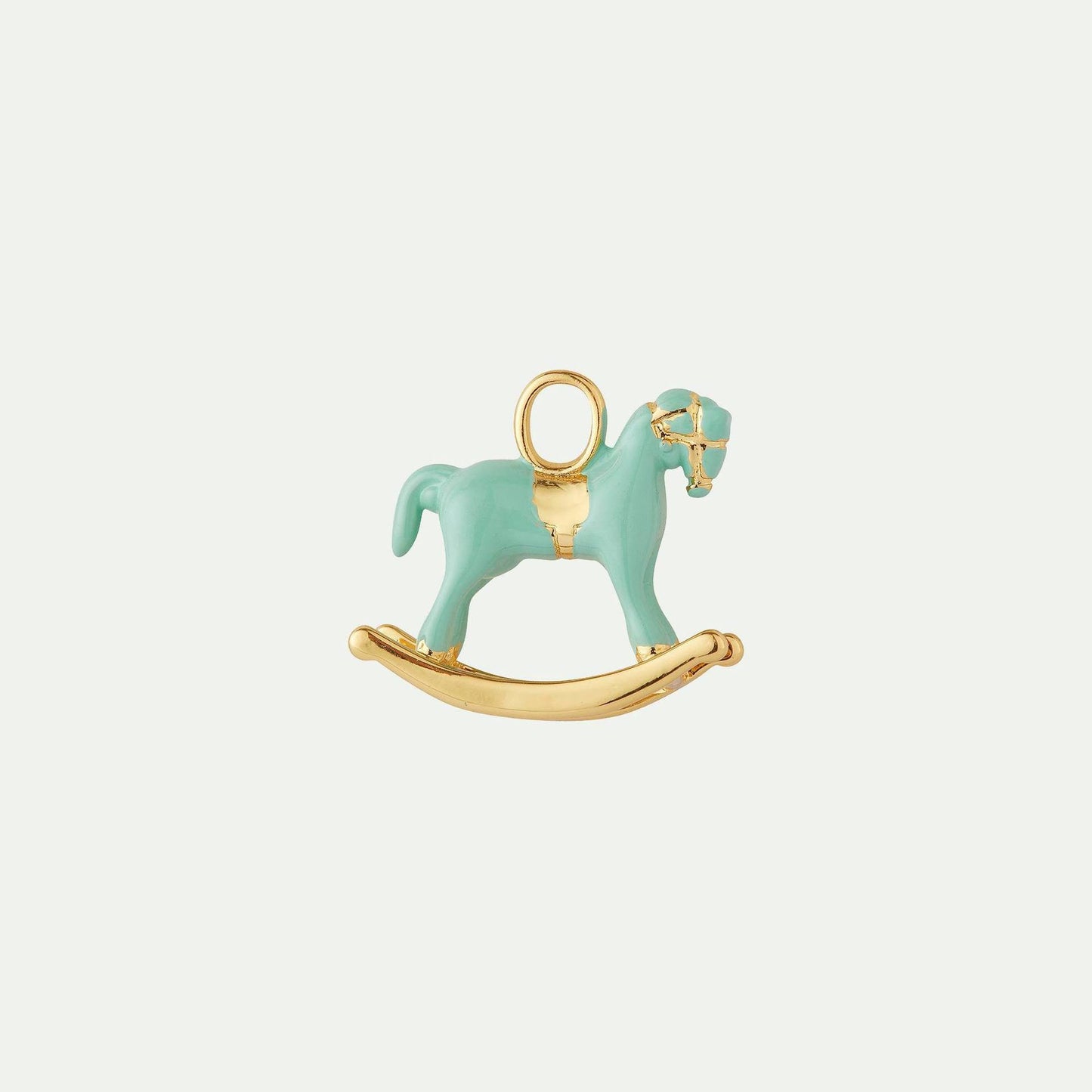 18K Gold Plated Brass Animal Charm Bar Necklace for Unisex