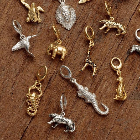 Minimalist Geometric Animal Stainless Steel 18K Gold Plated PVD Charm Bar for Cable Chain Necklace