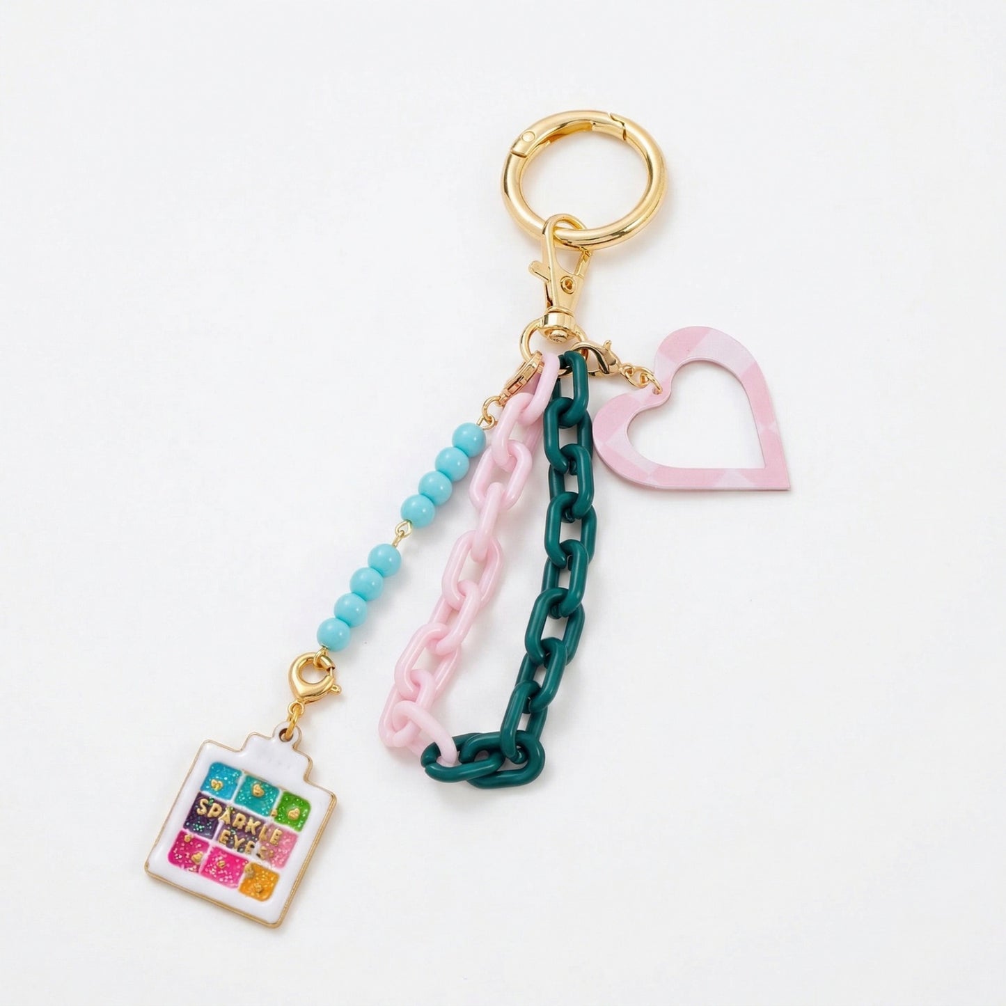 Casual Striped Floral Printed Brass Charm Bar for Women