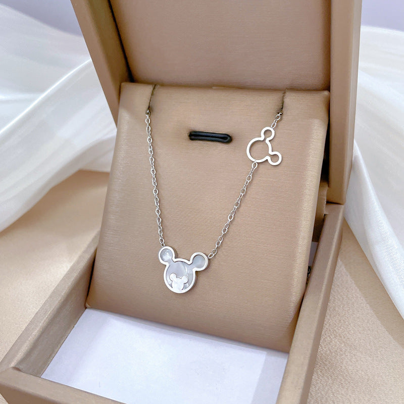 Minimalist Geometric Titanium Steel Plated Necklace for Unisex