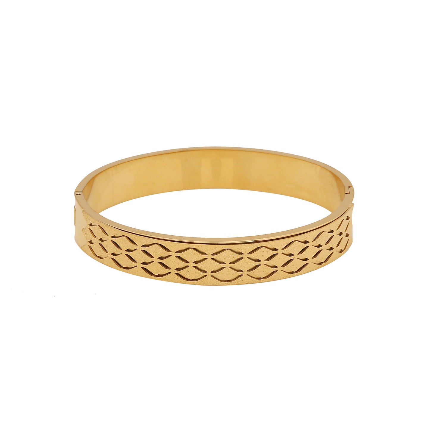 Matte Texture Stainless Steel Bracelet for Women with Plated Finish, Unique and Versatile Fashion Accessory