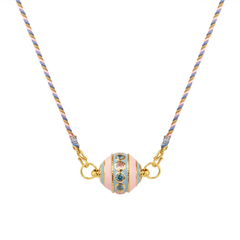 Minimalist Tarot Card Pendant Necklace for Women with Enamel Finish and Zircon Inlay on Gold-Plated Copper Chain