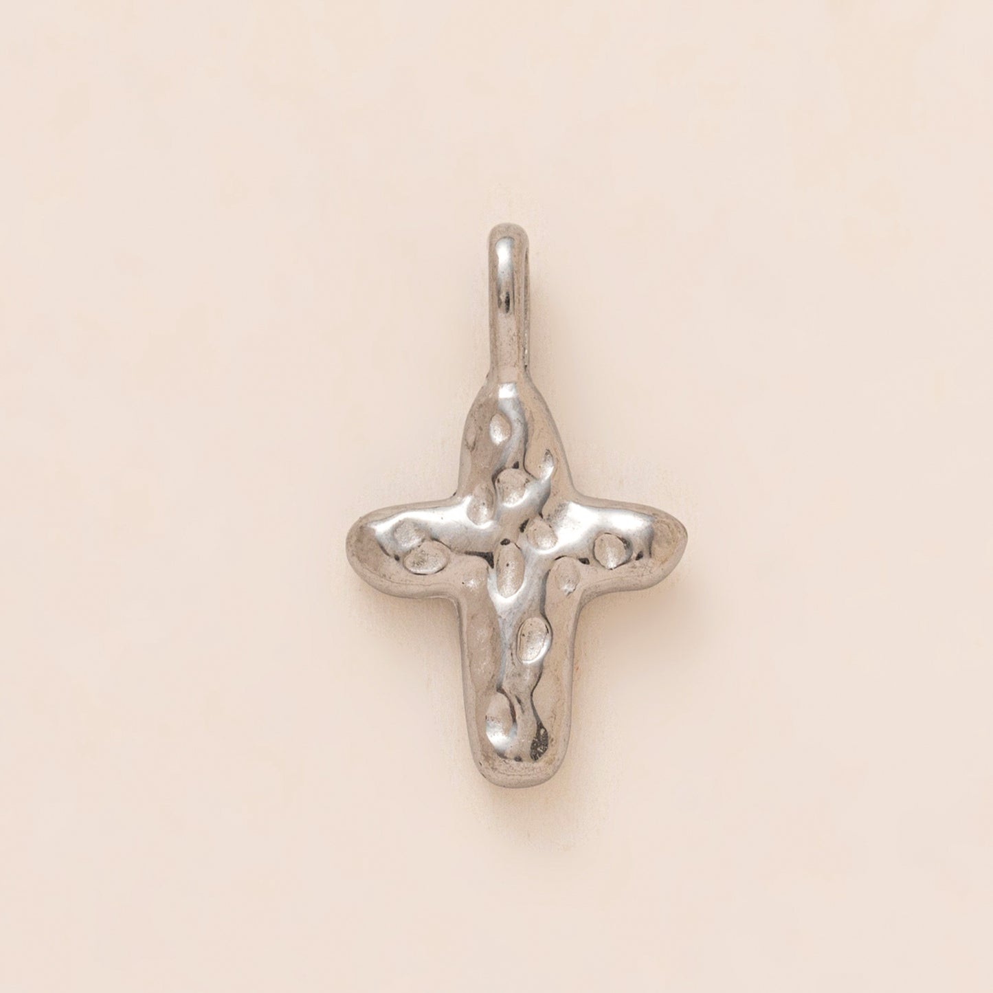 Sweet Geometric Heart Titanium Steel Plated Pendant Charm Bar for Cable Chain Necklace Unisex DIY Jewelry