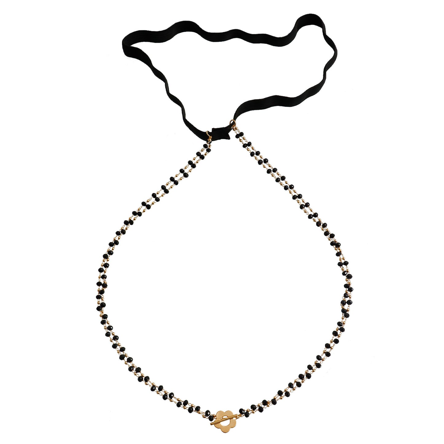 Sweet and Edgy Casual Rhinestone Beach Leg Chain for Women with Elastic Band and Simulated Pearl Accents Geometric Design