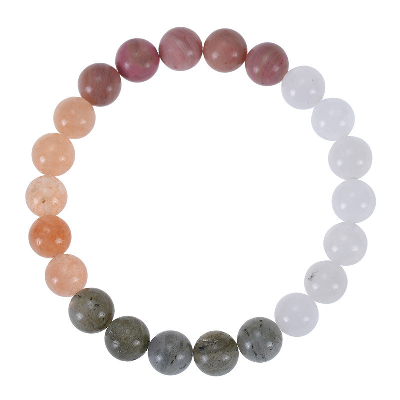 Bohemian 7 Chakras Tiger Eye Agate Crystal Beaded Bracelet Unisex Geometric Round Yoga Jewelry