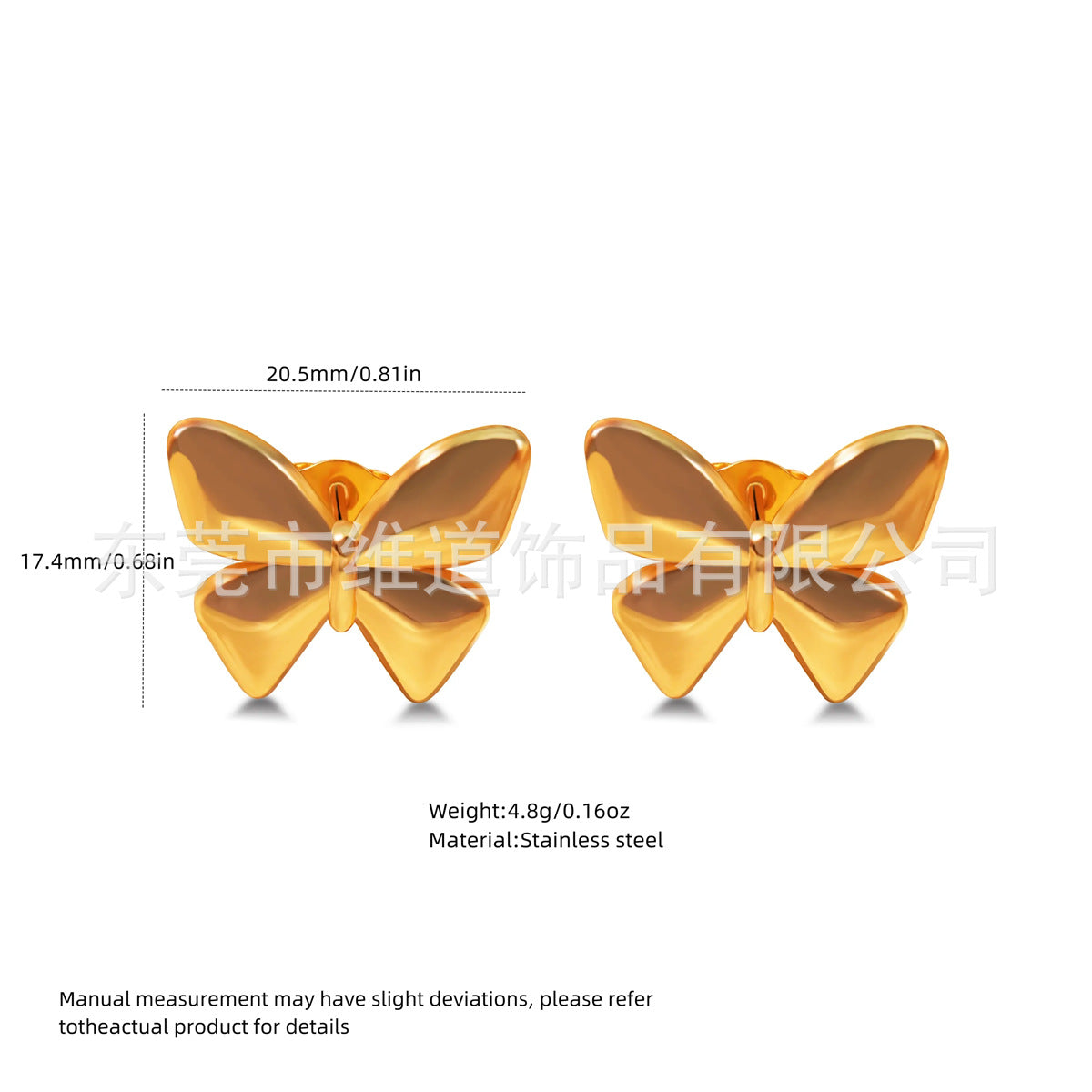Beach Style Stainless Steel Geometric Starfish Shell Stud Earrings for Women