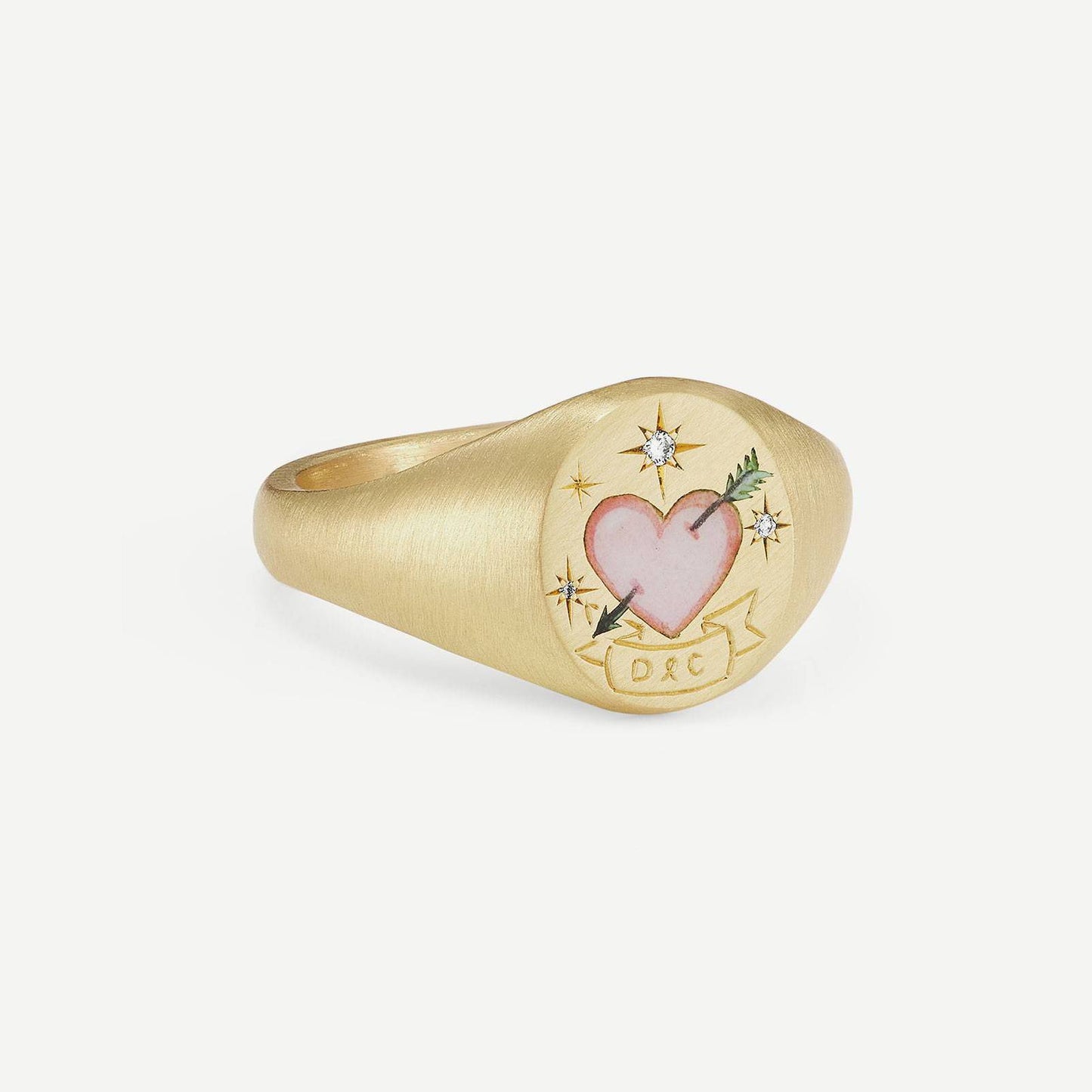 Fashion Heart Animal Stainless Steel PVD Ring