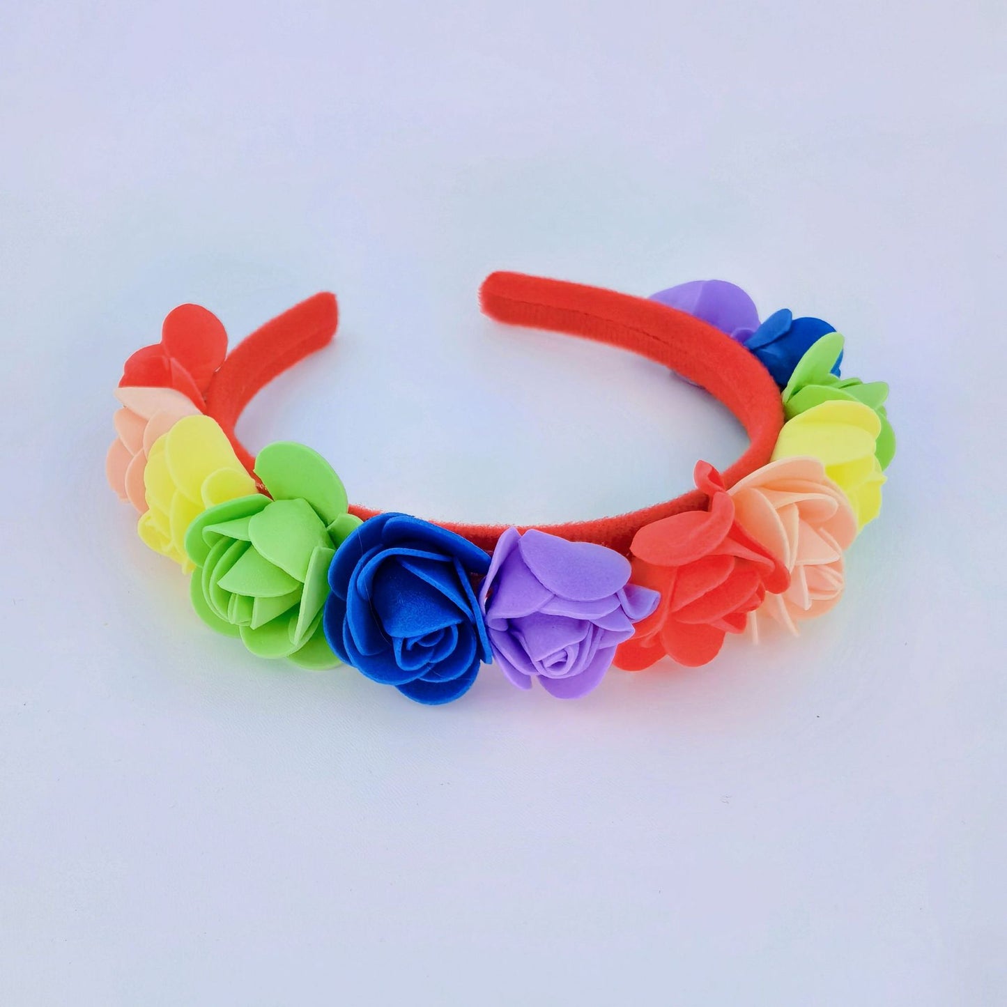 Rainbow Floral Butterfly Resin Headband Hair Accessory