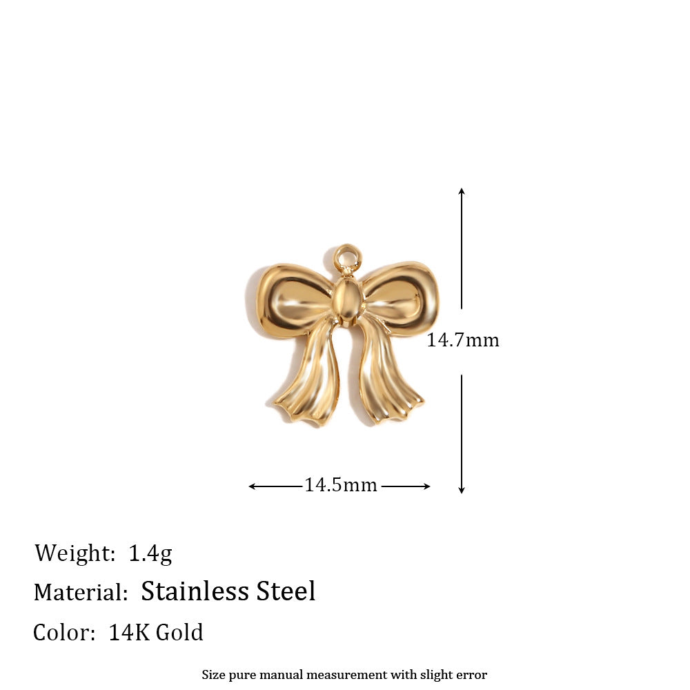 Elegant 14K Gold Plated Stainless Steel Marine Shell Smiley Face Charm Bar