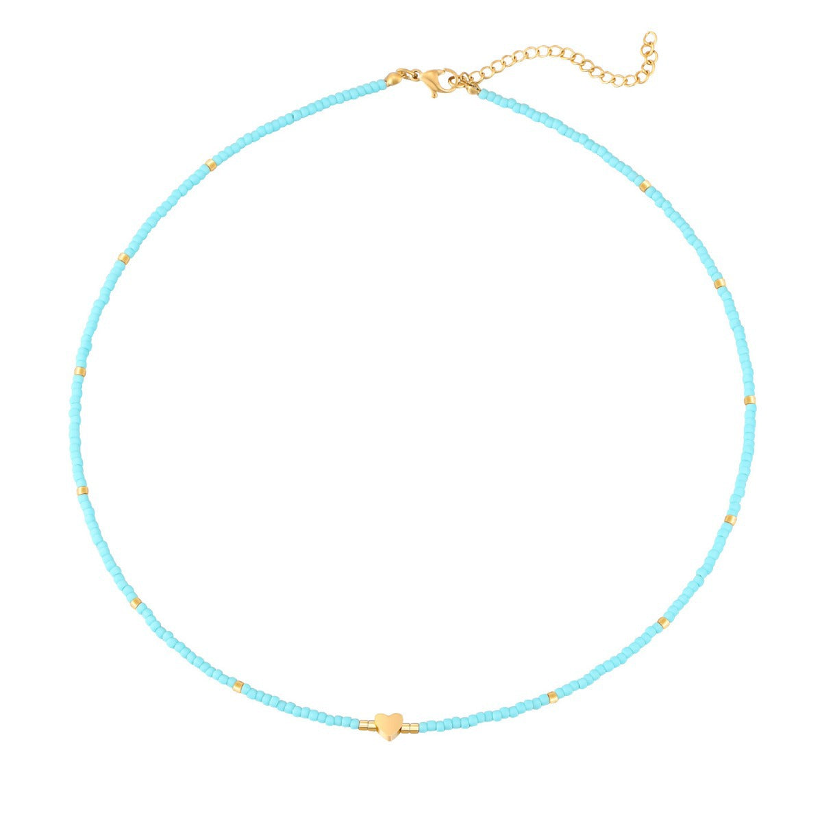 Collar minimalista geométrico de acero inoxidable para mujer con detalles de perlas de agua dulce naturales y acabado chapado